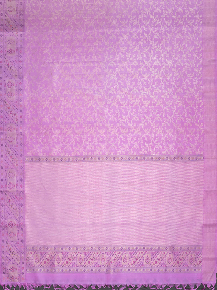 Lavender Kanchivaram Silk Saree