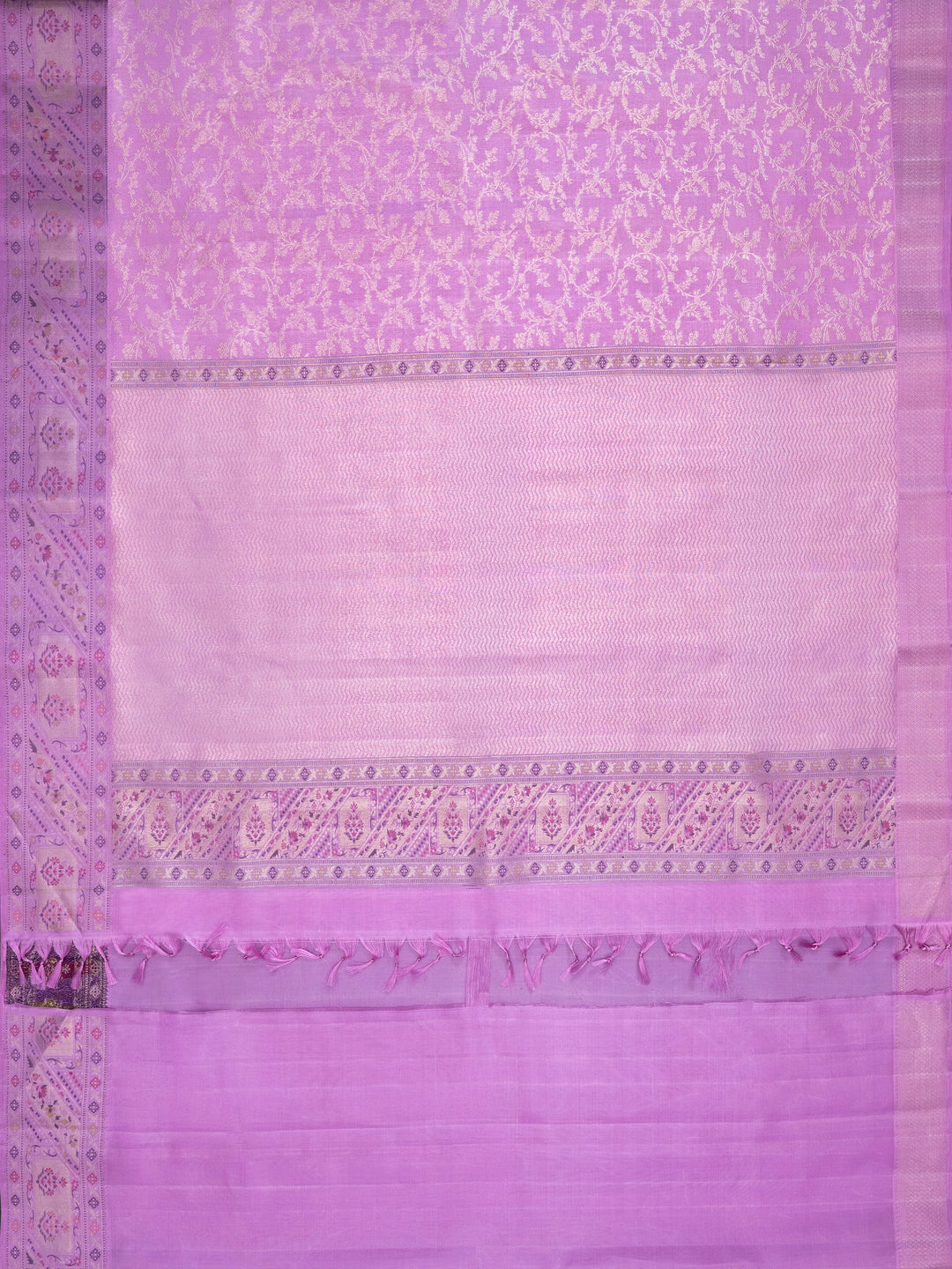 Lavender Kanchivaram Silk Saree