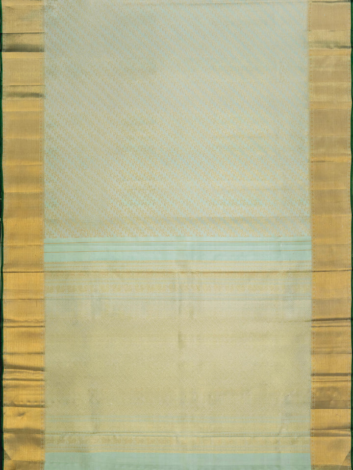 Mint Green & Gold Kanchivaram Silk Saree