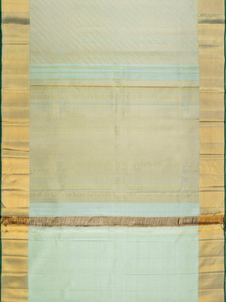 Mint Green & Gold Kanchivaram Silk Saree