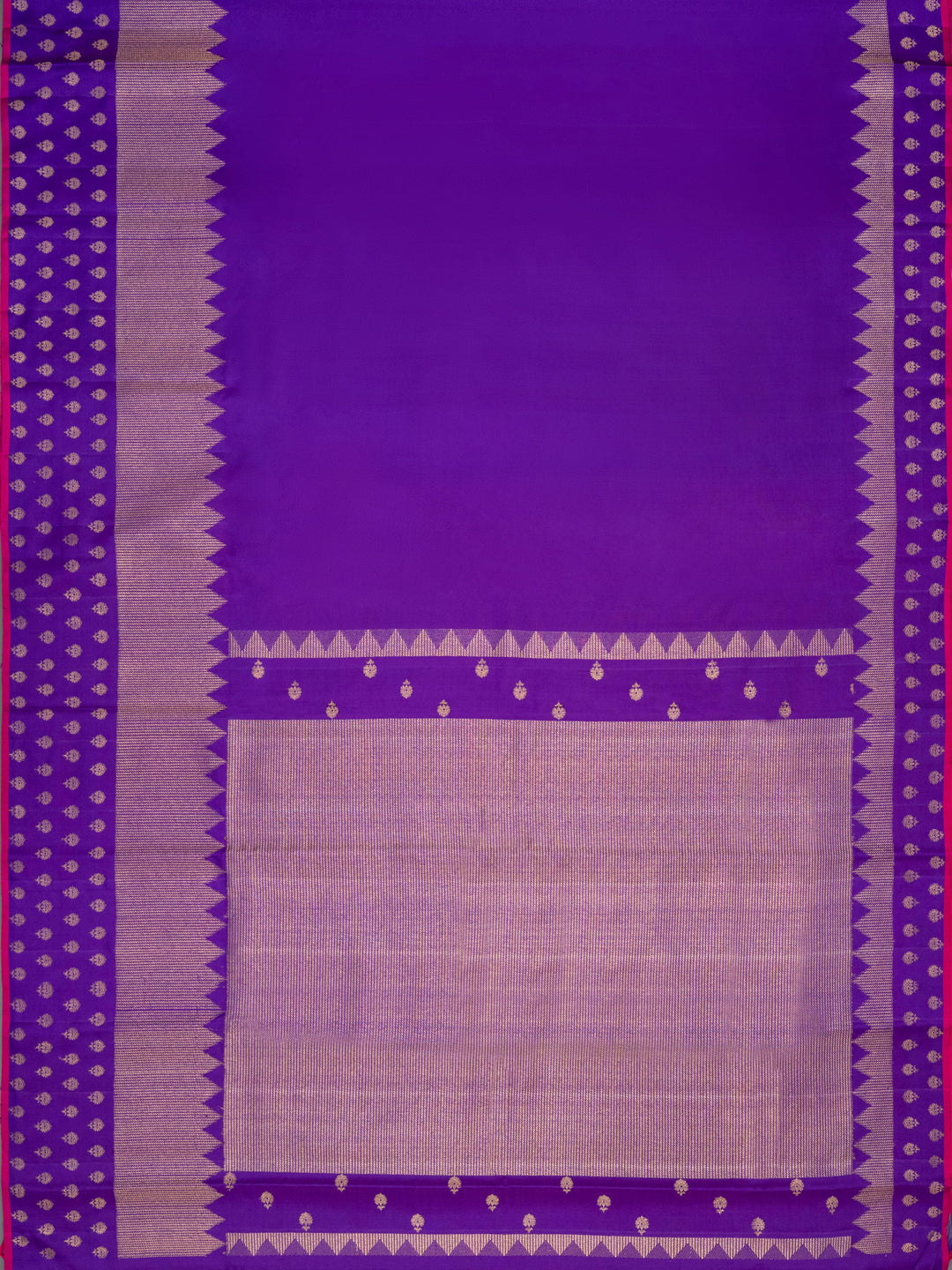 Violet & Hot Pink Kanchivaram Silk Saree