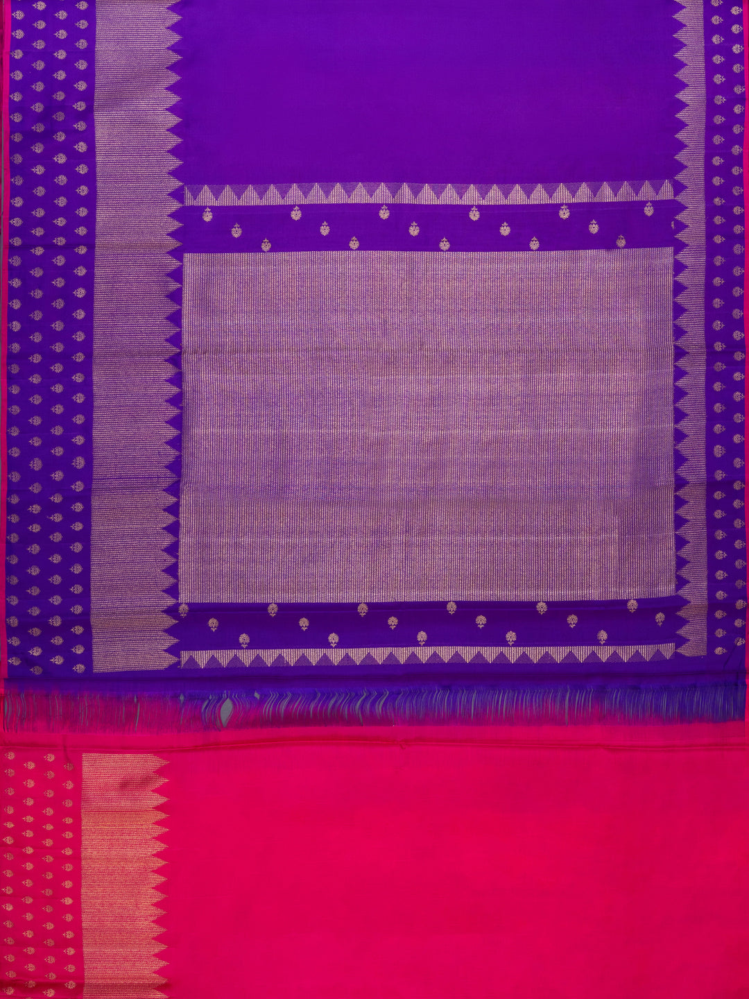 Violet & Hot Pink Kanchivaram Silk Saree