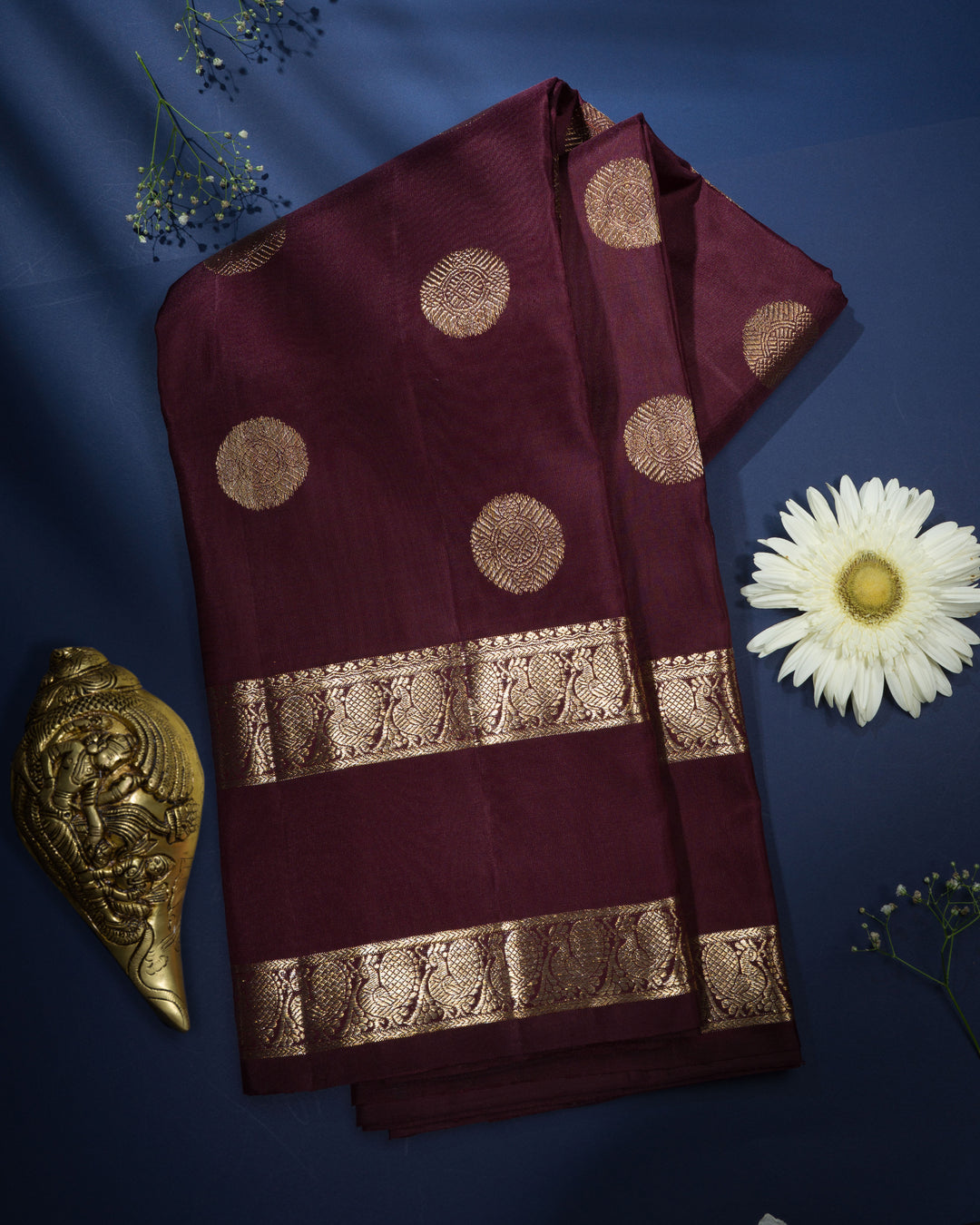 Pure Zari Kanjivaram Silk Saree – The Saffron House