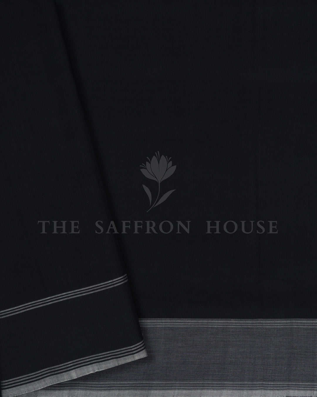Pure White And Onyx Black Handwoven Patola Saree – The Saffron House