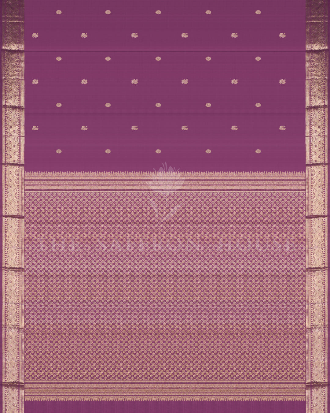 Plum Kanjivaram Silk Saree – The Saffron House