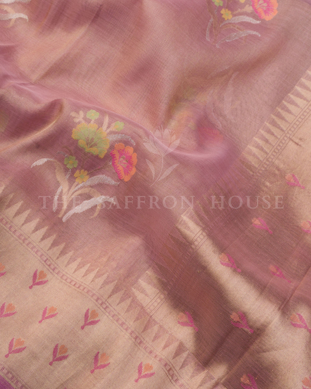 Green Kora Banarasi Silk Saree – The Saffron House