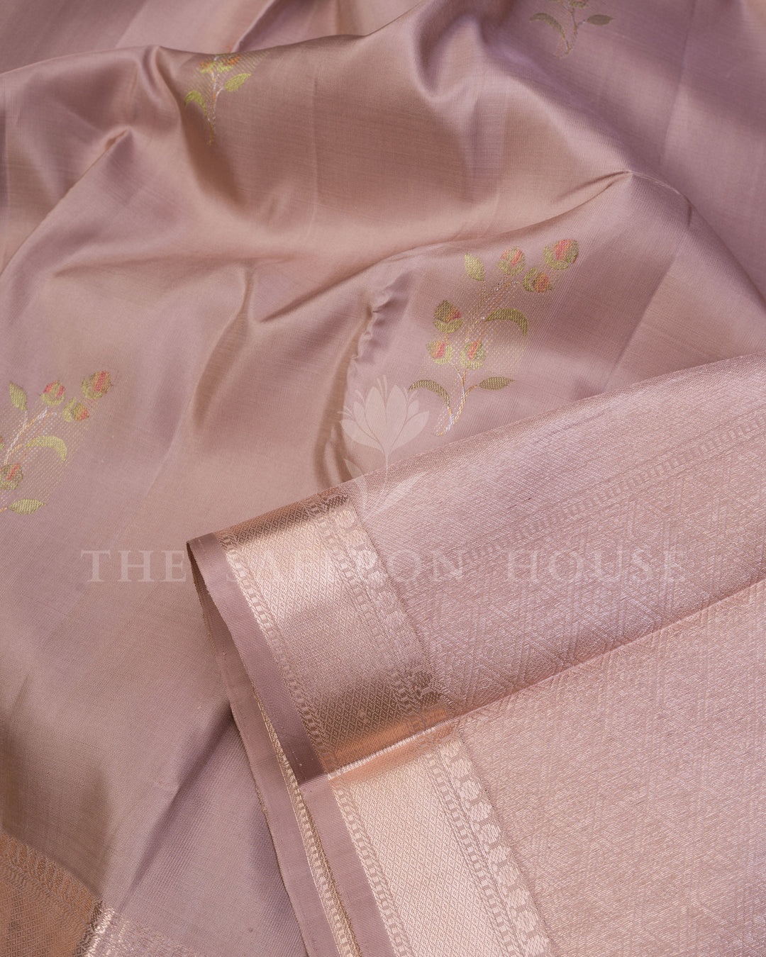 Mauve And Rose Kanjivaram Silk Saree – The Saffron House