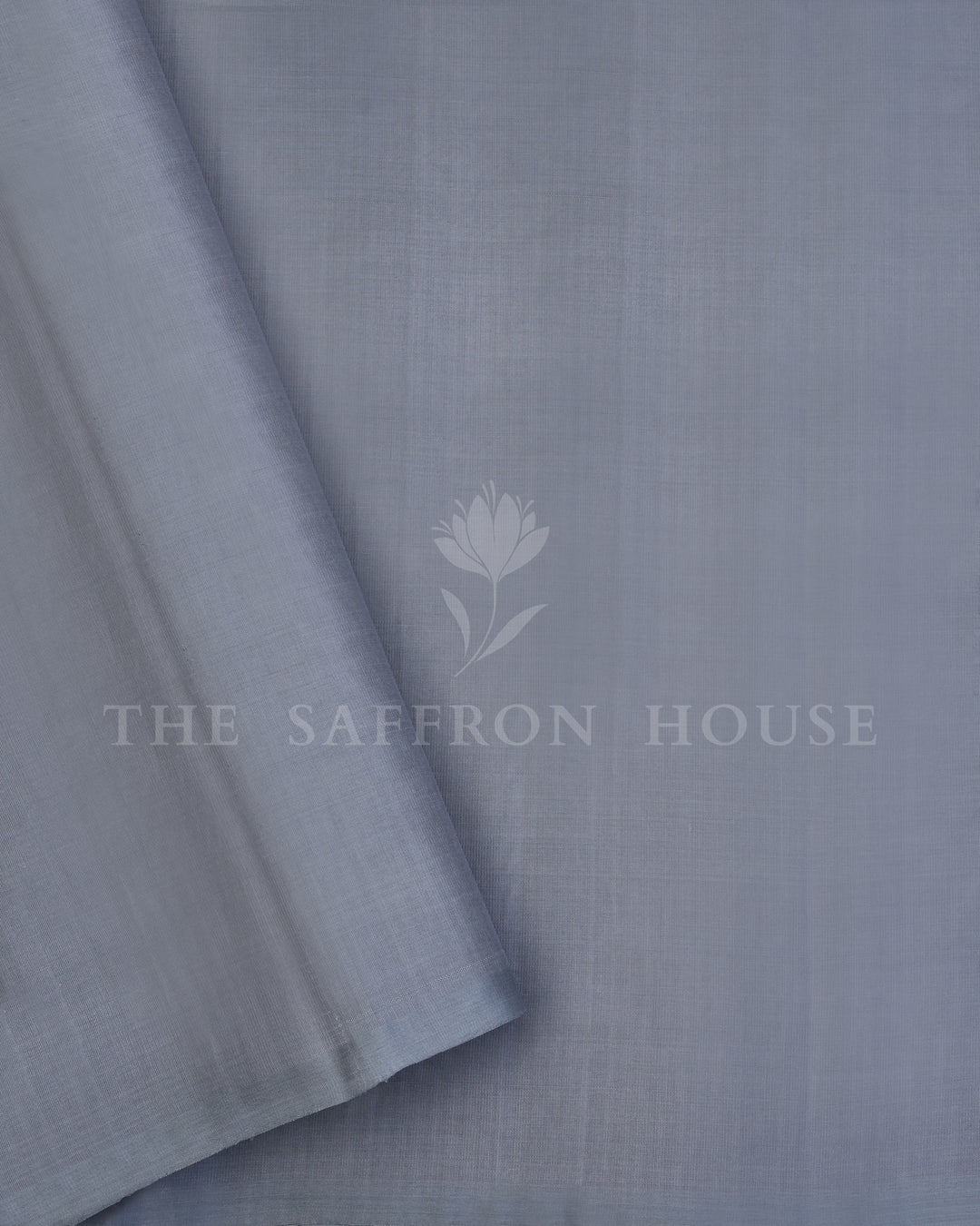 Slate Grey And Yellow Eri Silk Saree – The Saffron House