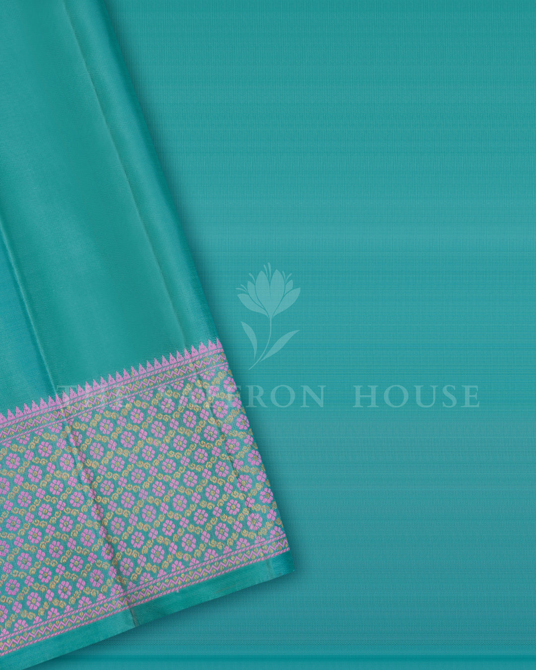 Aqua Blue And Magenta Kanjivaram Silk Saree – The Saffron House