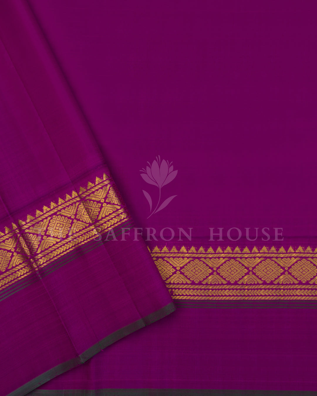 Turmeric And Yellow Kanjivaram Silk Saree – The Saffron House
