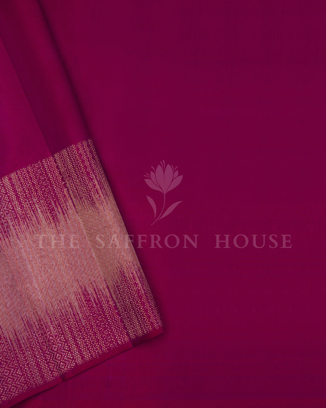 Magenta Kanjivaram Silk Saree – The Saffron House