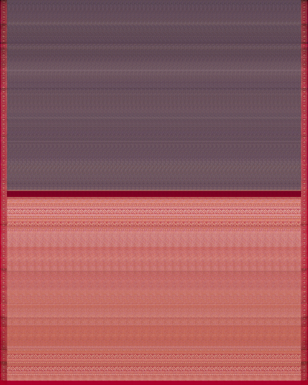 Purple And Red Kanjivaram Silk Saree – The Saffron House