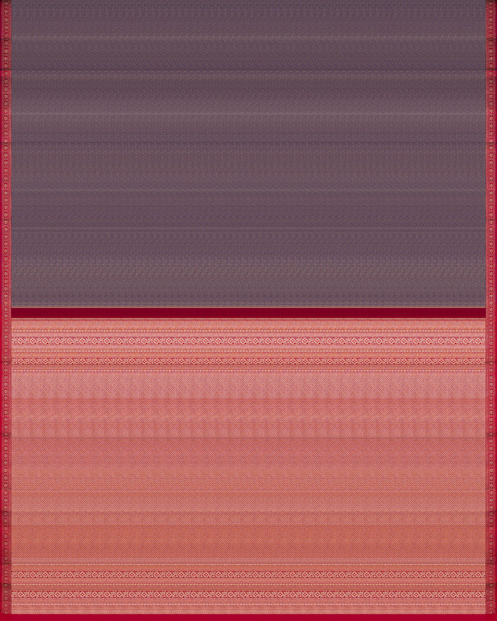 Purple And Red Kanjivaram Silk Saree – The Saffron House