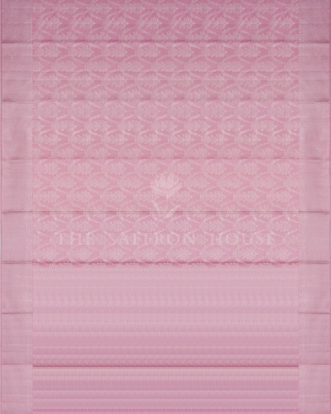 Blush Pink And Pink Kanjivaram Silk Saree – The Saffron House