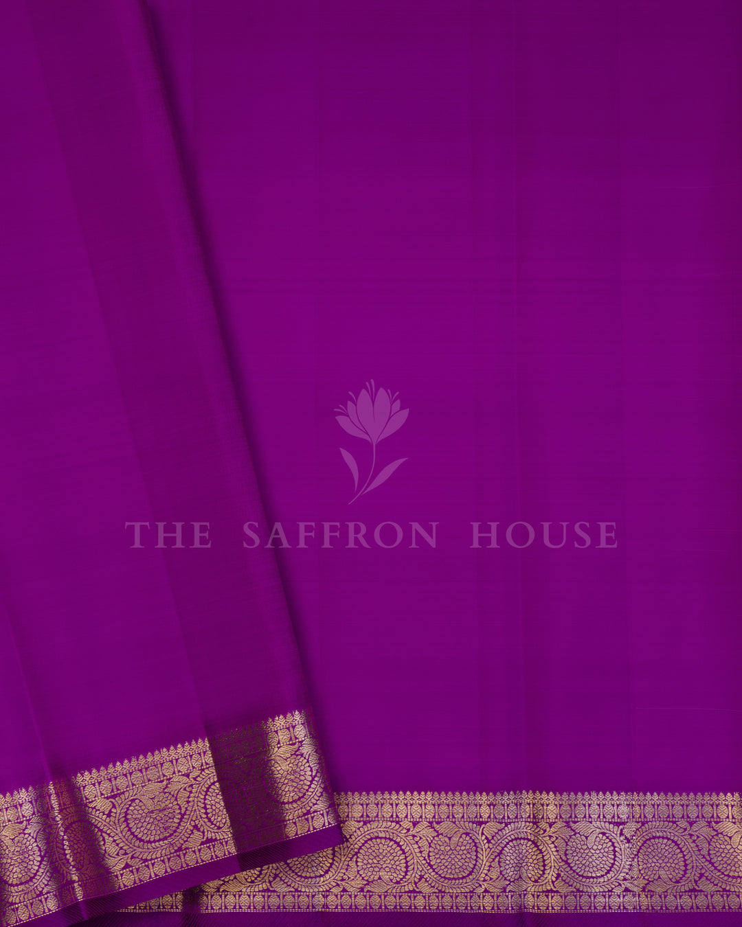 Aqua Blue And Blue Kanjivaram Silk Saree – The Saffron House