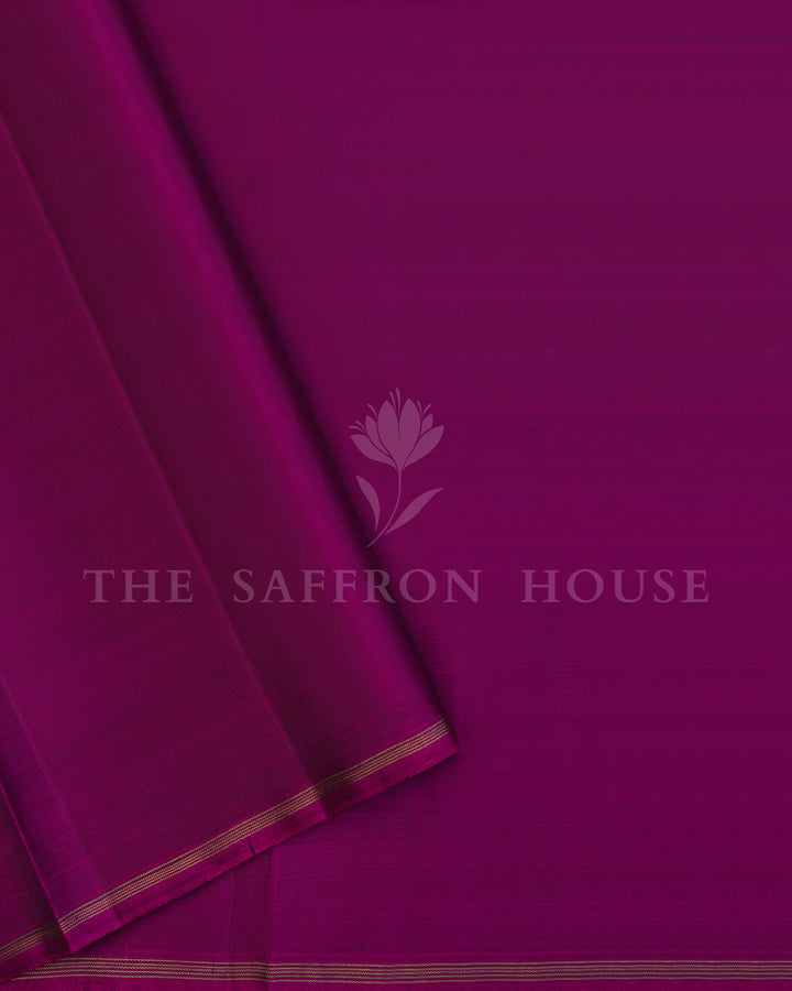 Blue Kanjivaram Silk Saree – The Saffron House