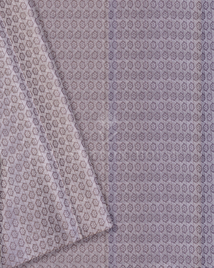 Blue And Slate Grey Korvai Kanjivaram Silk Saree – The Saffron House