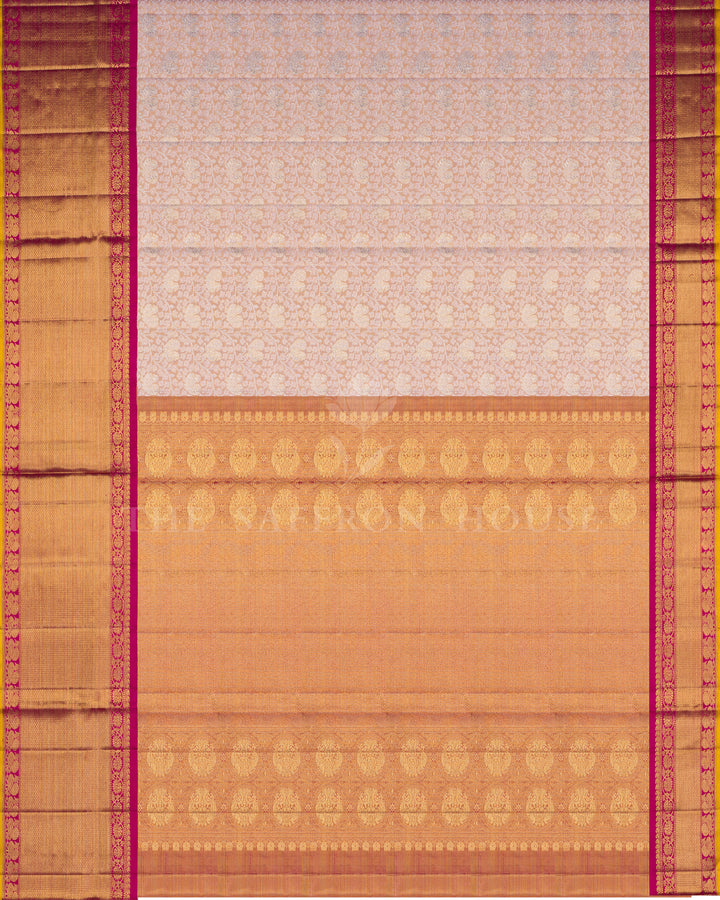 Pink And Magenta Kanjivaram Silk Saree – The Saffron House