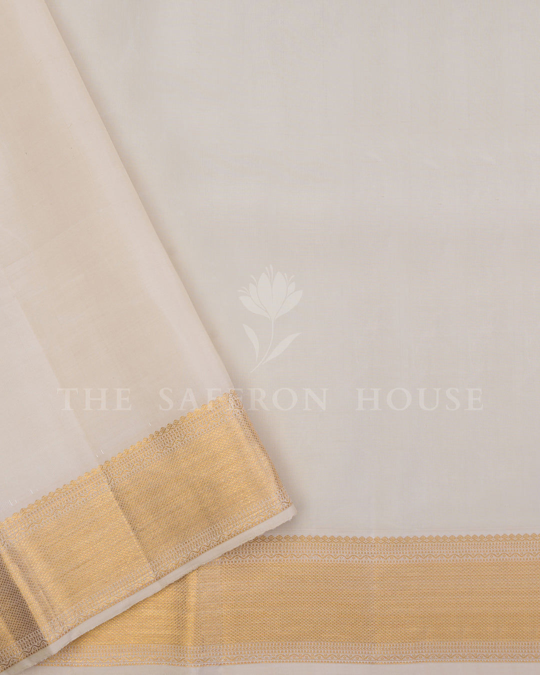 Burgundy Maroon And Off White Kanjivaram Silk Saree – The Saffron House
