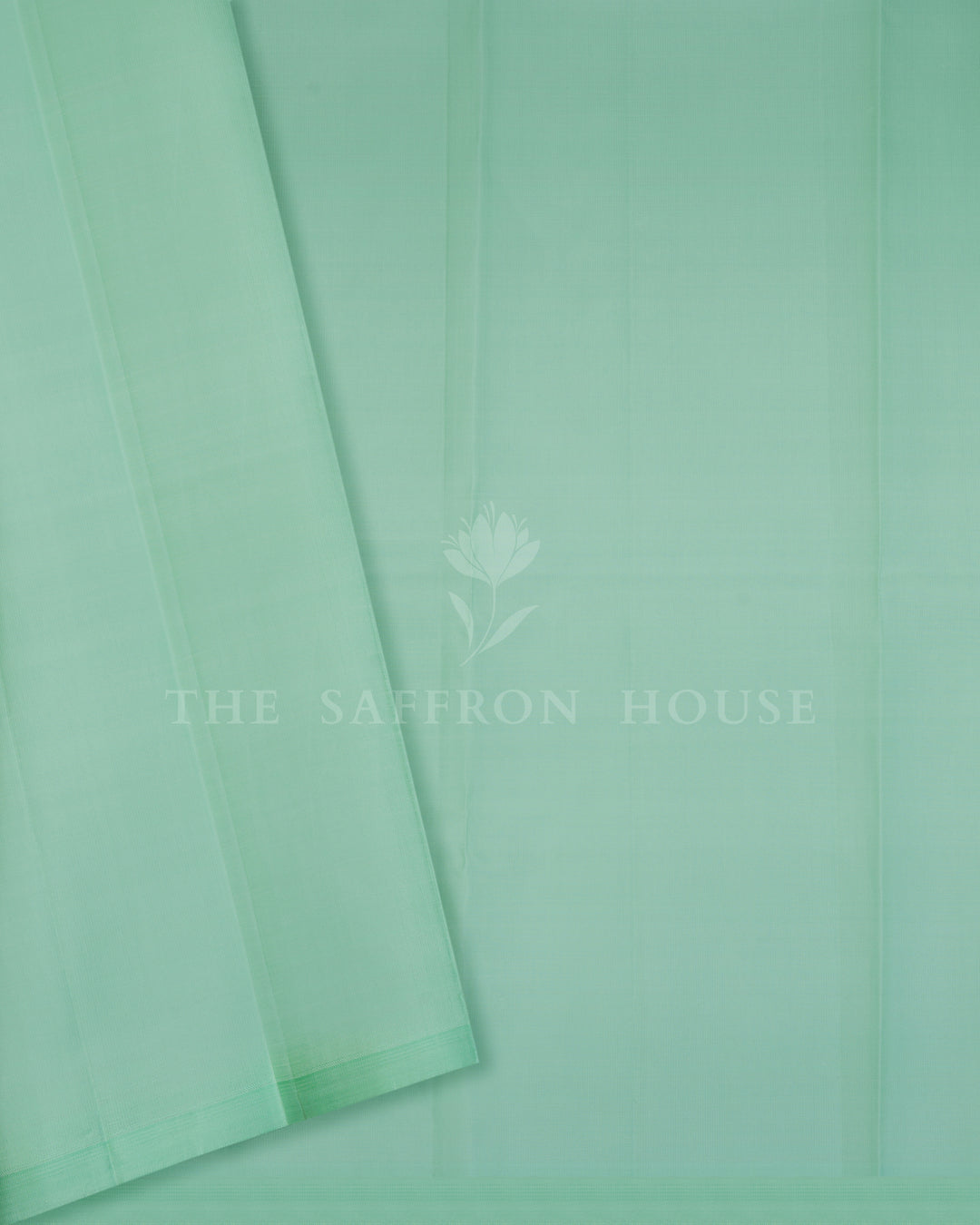 Mint And Green Kanjivaram Silk Saree – The Saffron House