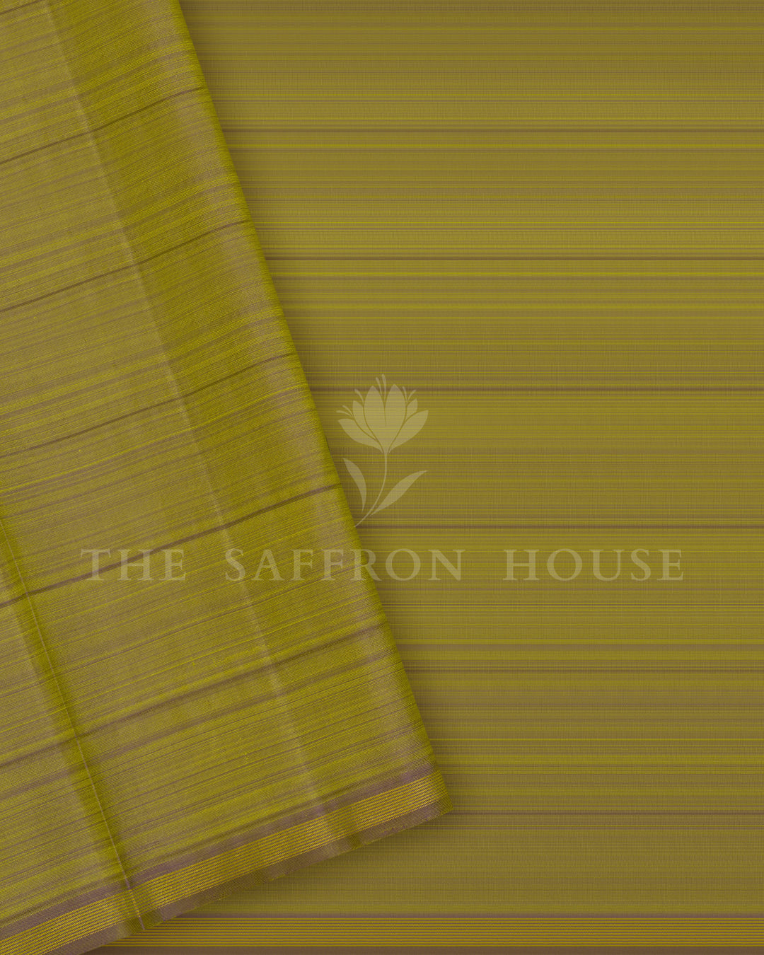Leaf Green Kanjivaram Silk Saree – The Saffron House