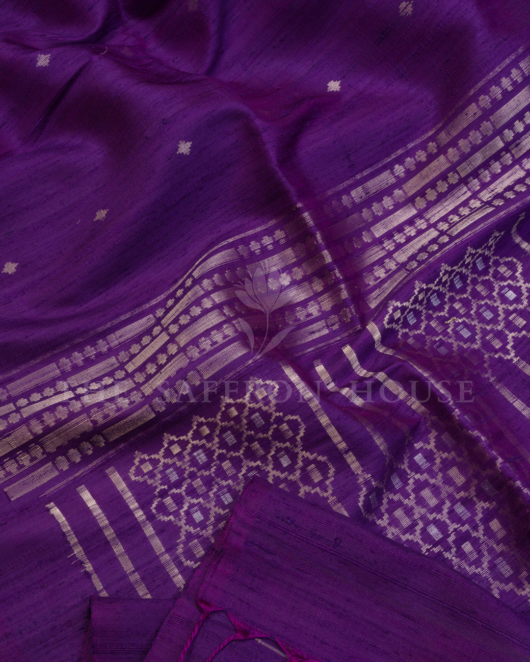 Purple And Royal Purple Soft Silk Saree – The Saffron House