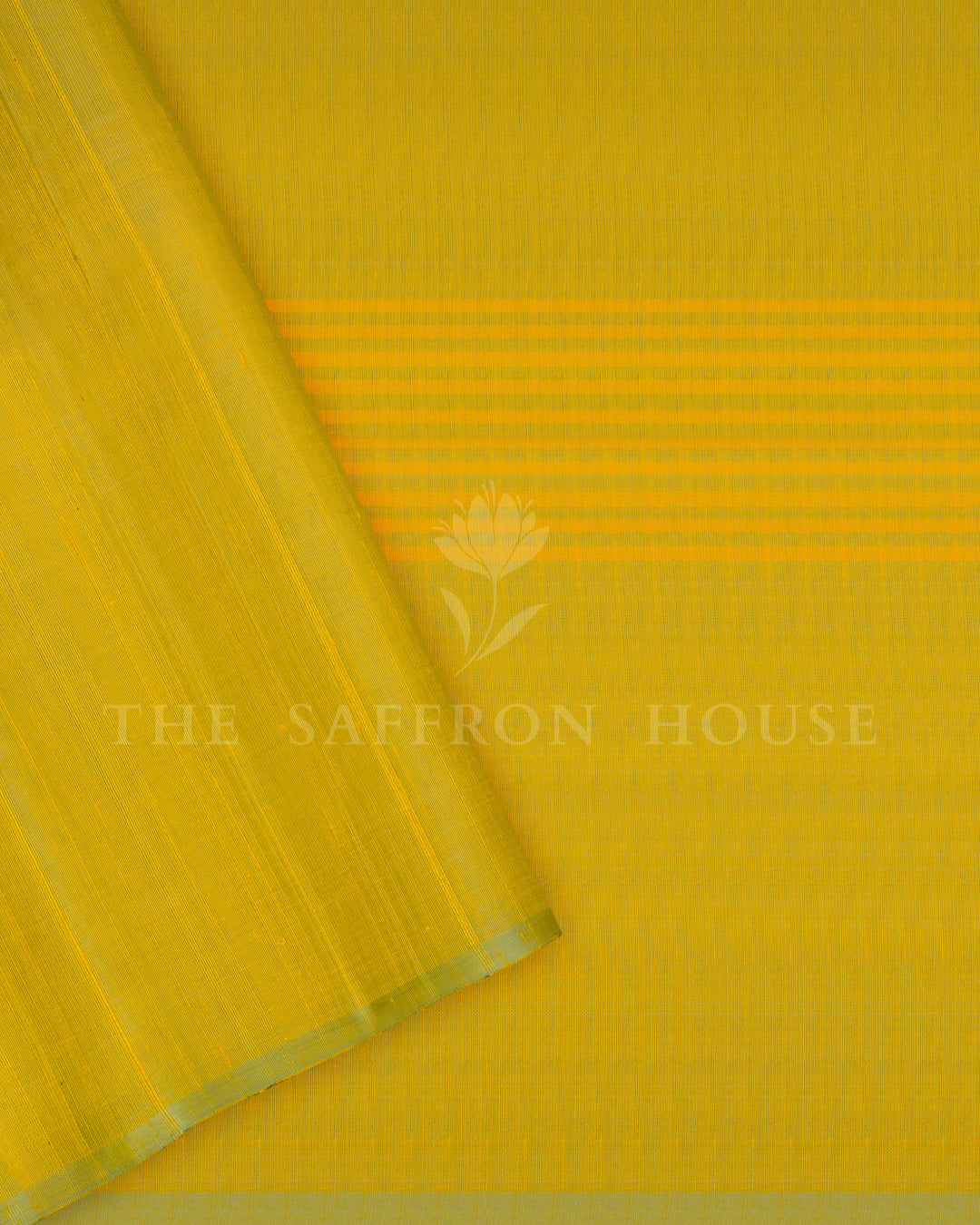 Green And Yellow Soft Silk Saree – The Saffron House