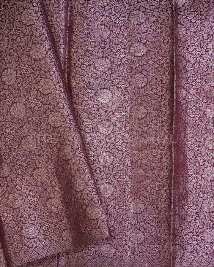Wine Eri Silk Saree – The Saffron House