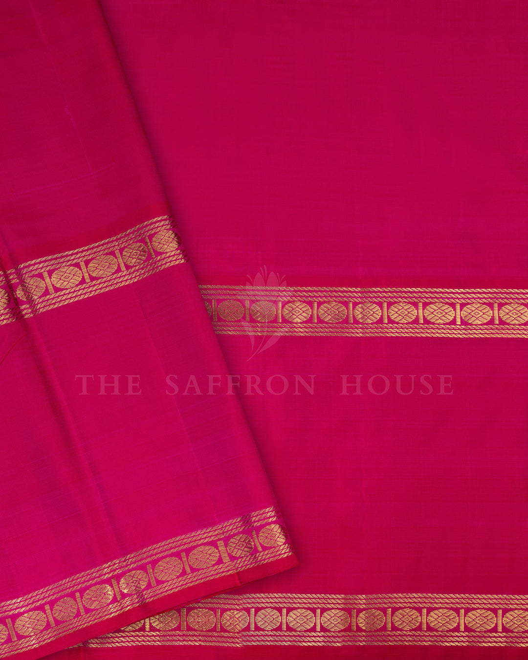 Pink Kattam Kanjivaram Silk Saree – The Saffron House
