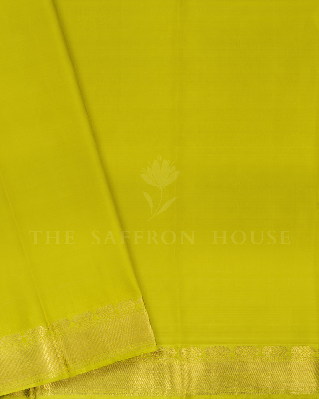 Parrot Green Tissue Kanjivaram Silk Saree – The Saffron House