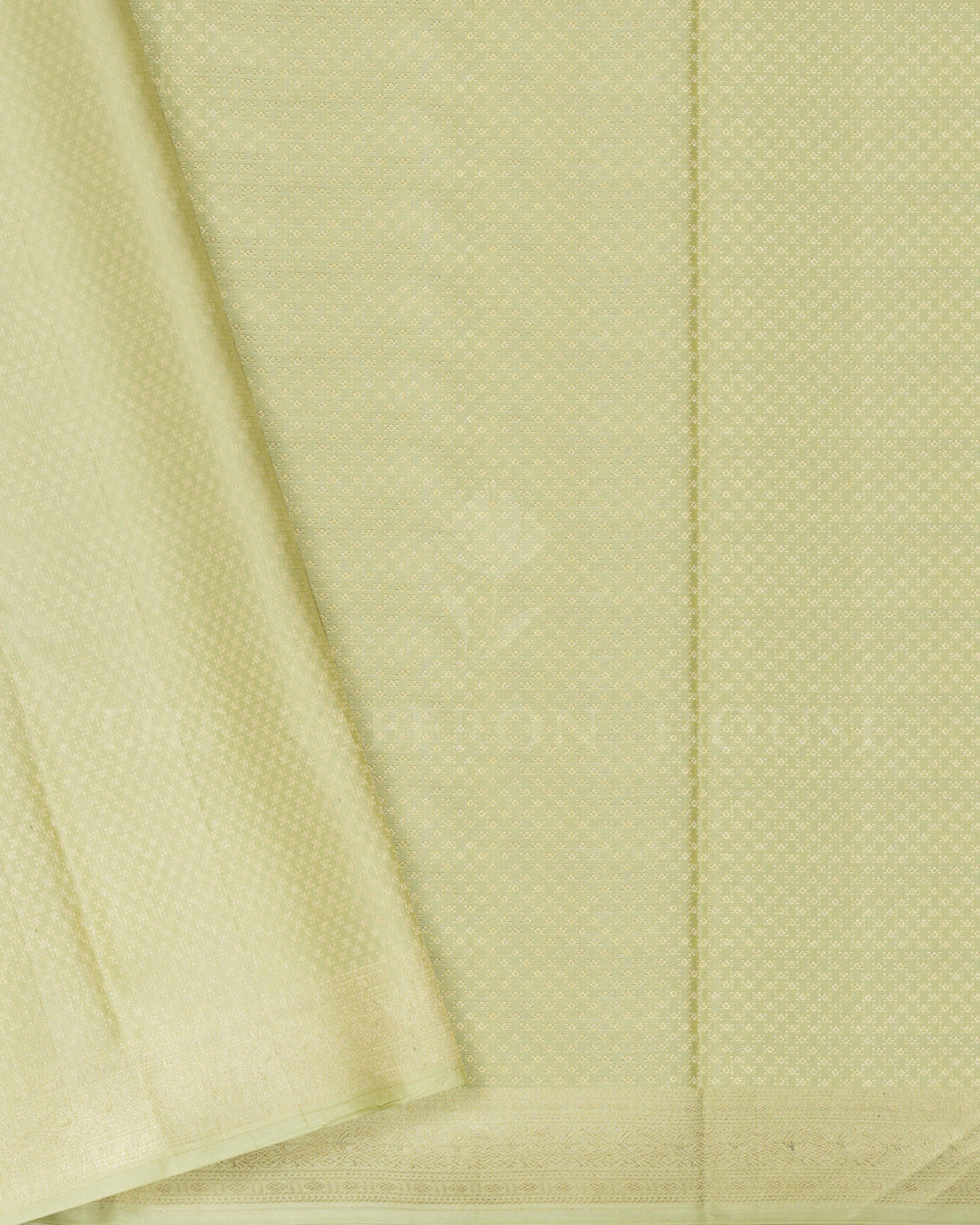 Pistachio Green Tissue Kanjivaram Silk Saree – The Saffron House