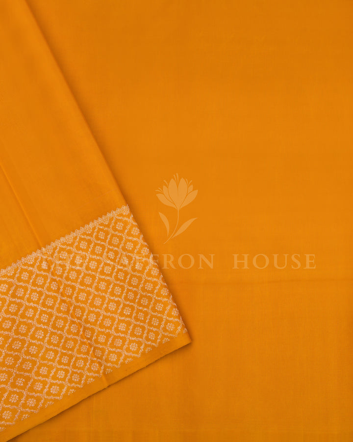 Multicolour And Yellow Kattam Kanjivaram Silk Saree – The Saffron House