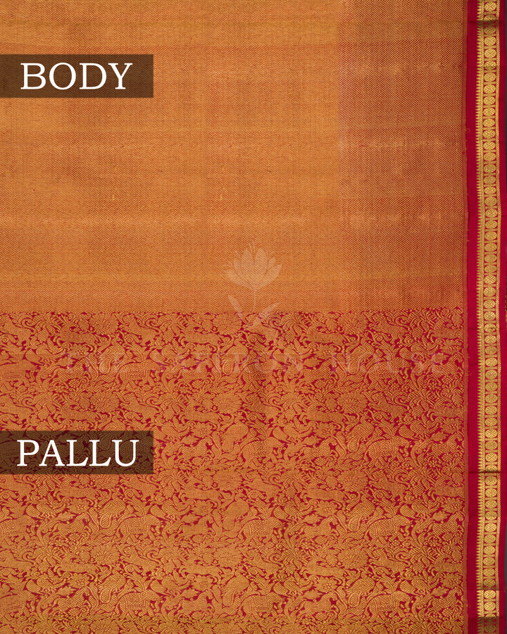 Burgundy Maroon Kattam Kanjivaram Silk Saree – The Saffron House
