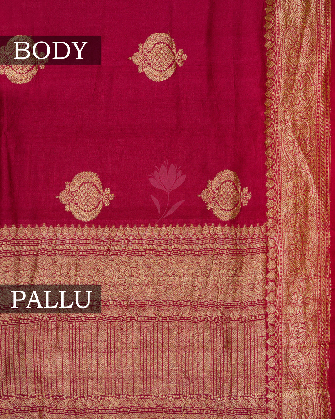 Burgundy Maroon Georgette Banarasi Saree – The Saffron House