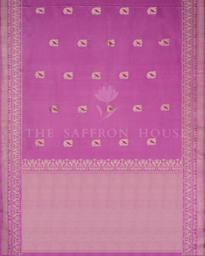 Rani Pink Mashru Banarasi Saree – The Saffron House