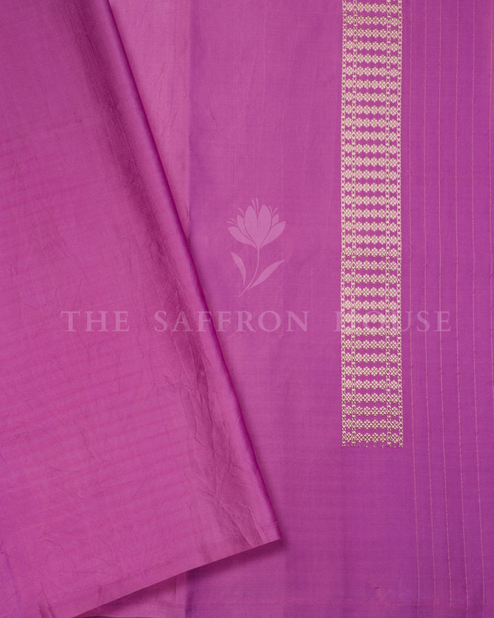 Rani Pink Mashru Banarasi Saree – The Saffron House