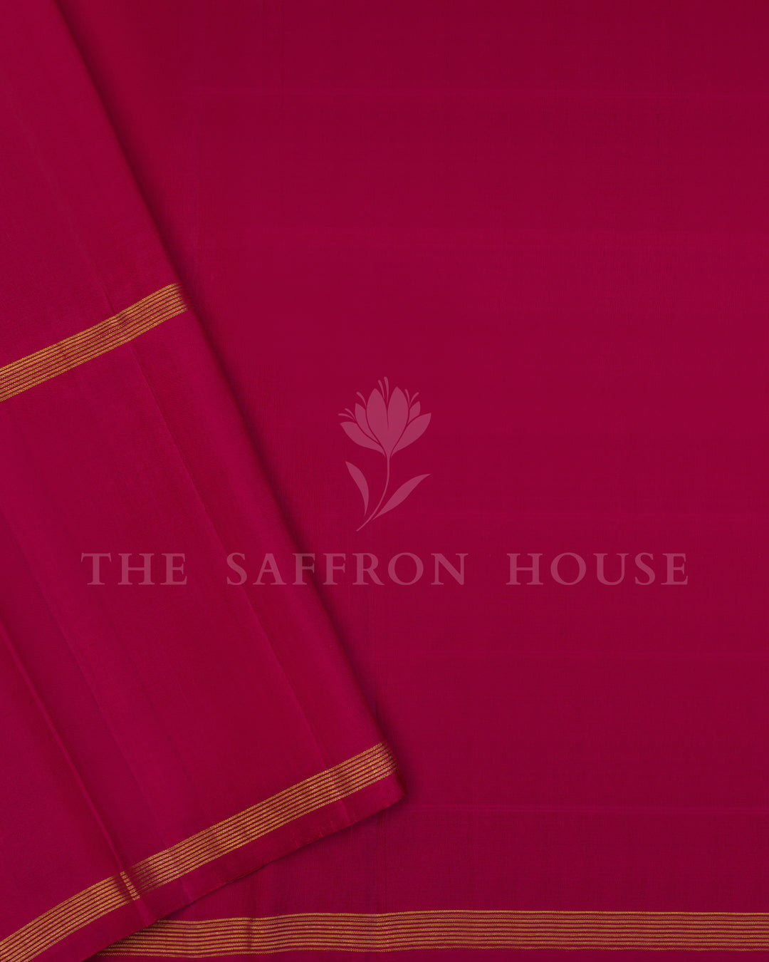 Parrot Green And Pink Kattam Kanjivaram Silk Saree – The Saffron House