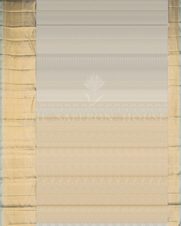 Pistachio Green Tissue Kanjivaram Silk Saree – The Saffron House