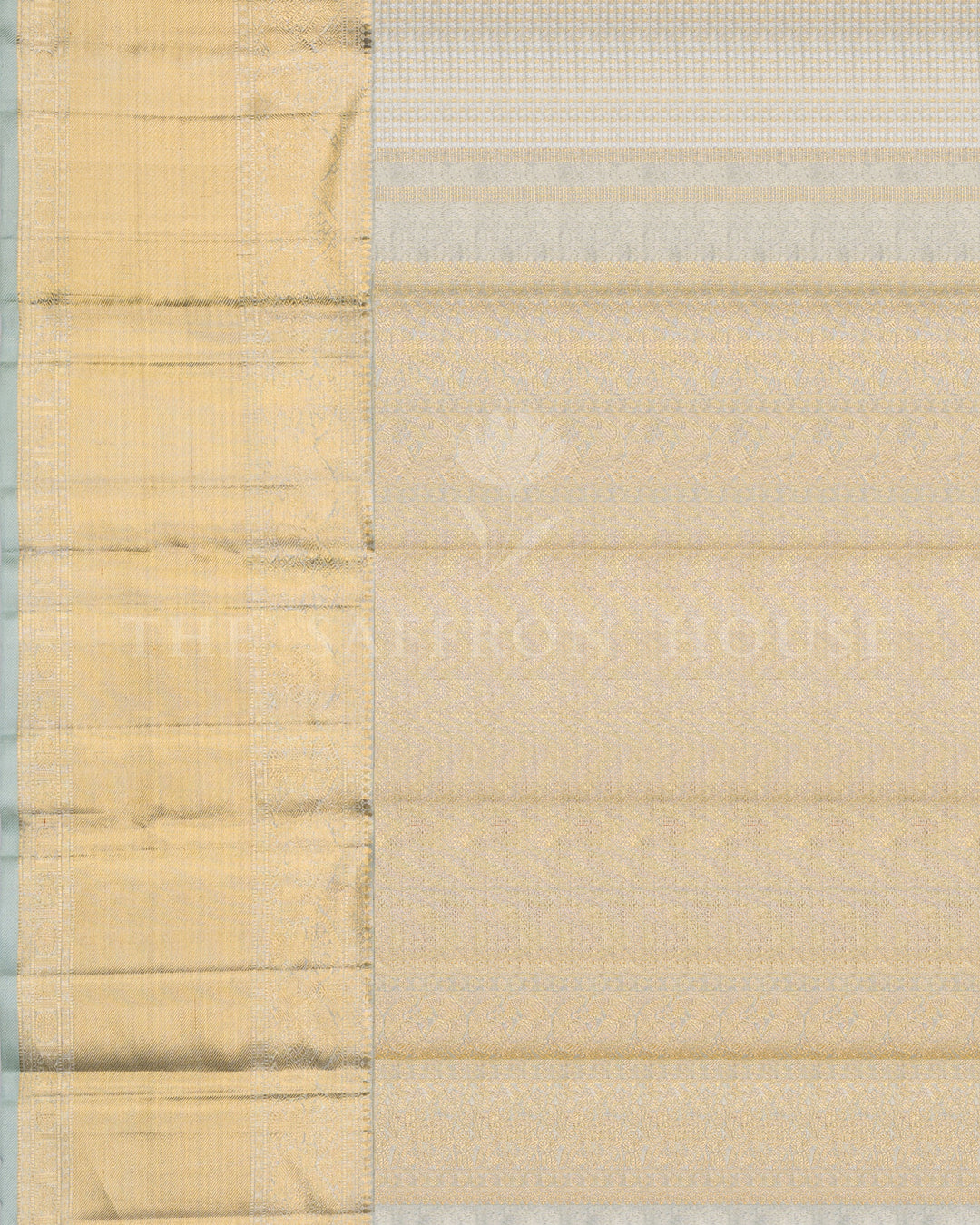 Pistachio Green Tissue Kanjivaram Silk Saree – The Saffron House
