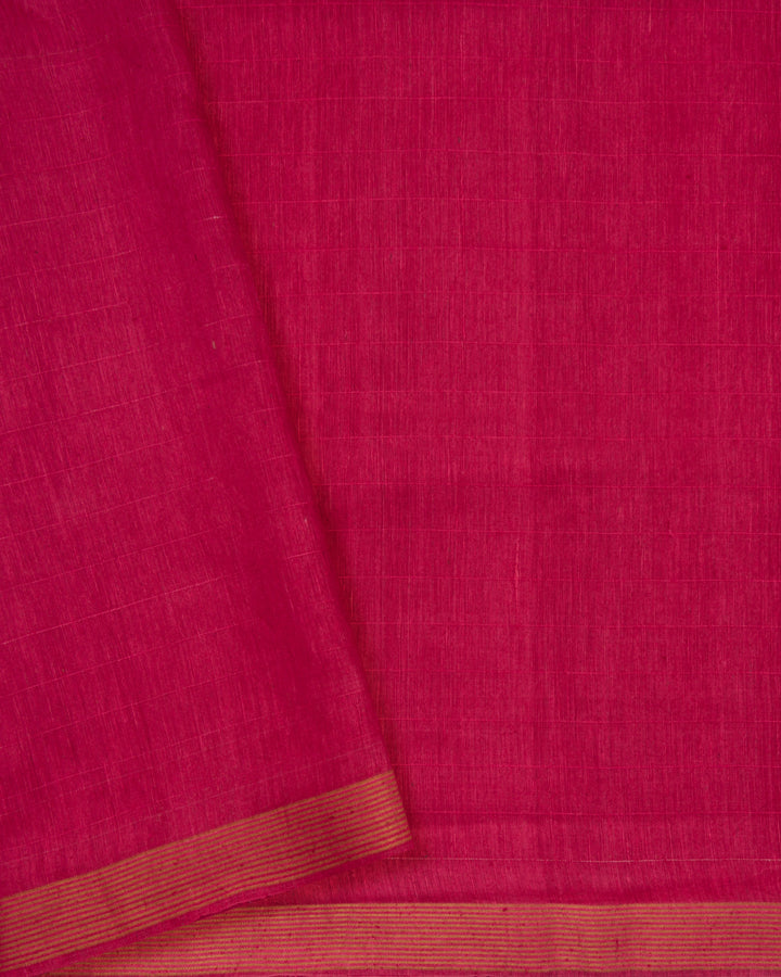 Pink Tussar Silk Saree – The Saffron House