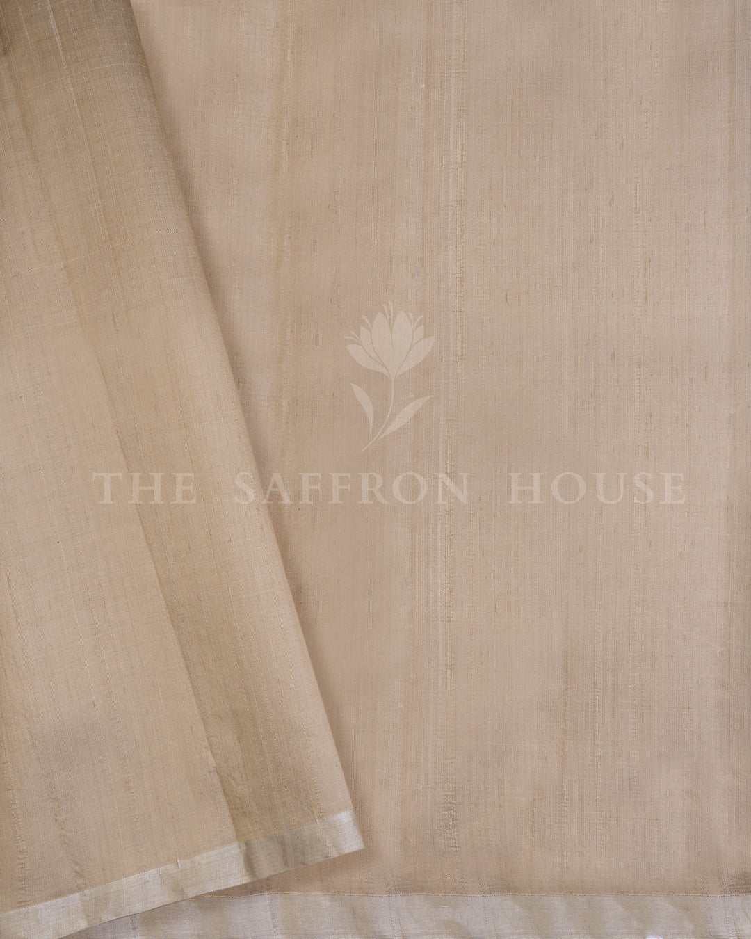 Powder Blue Tussar Silk Saree – The Saffron House