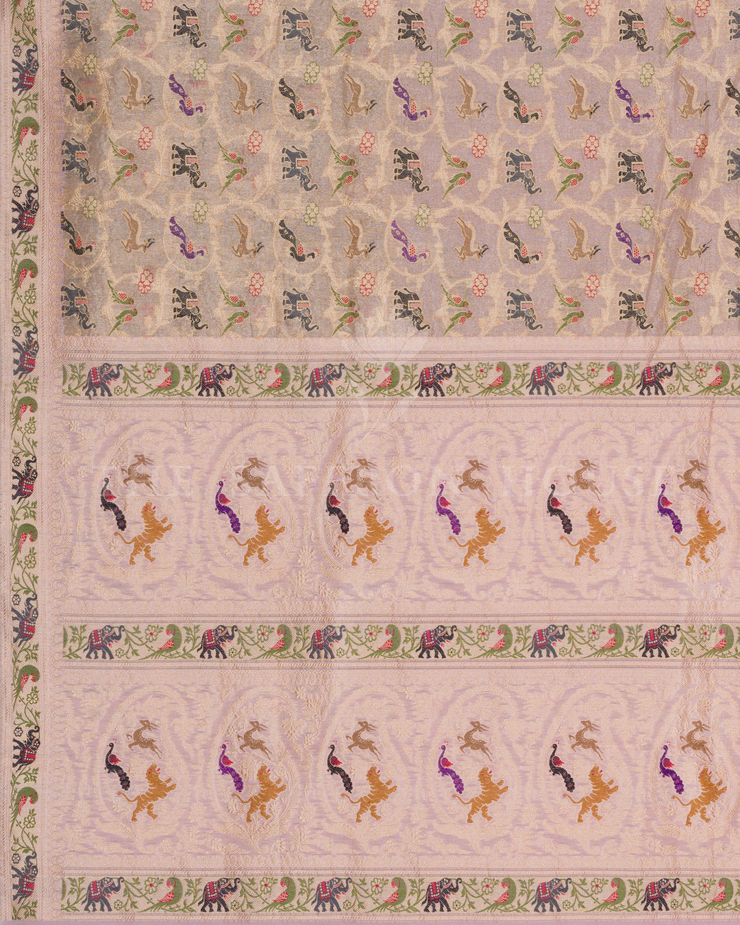 Blush Pink Banarasi Silk Saree – The Saffron House