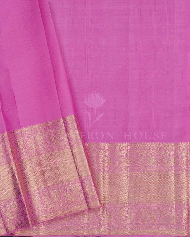 Purple And Magenta Brocade Kanjivaram Silk Saree – The Saffron House