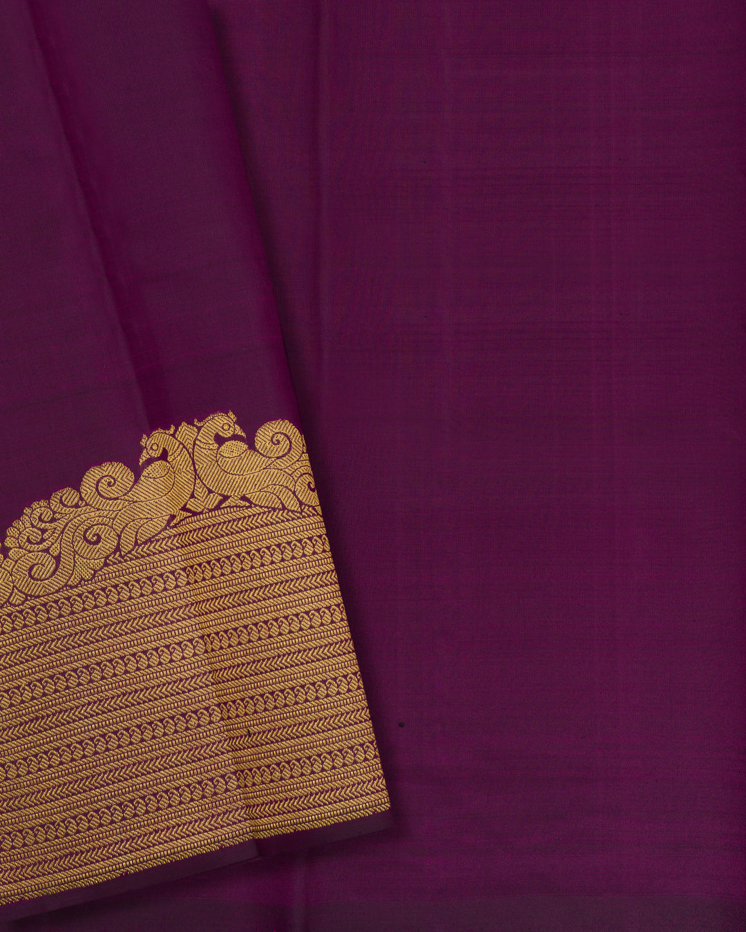 Purple Brocade Kanjivaram Silk Saree – The Saffron House