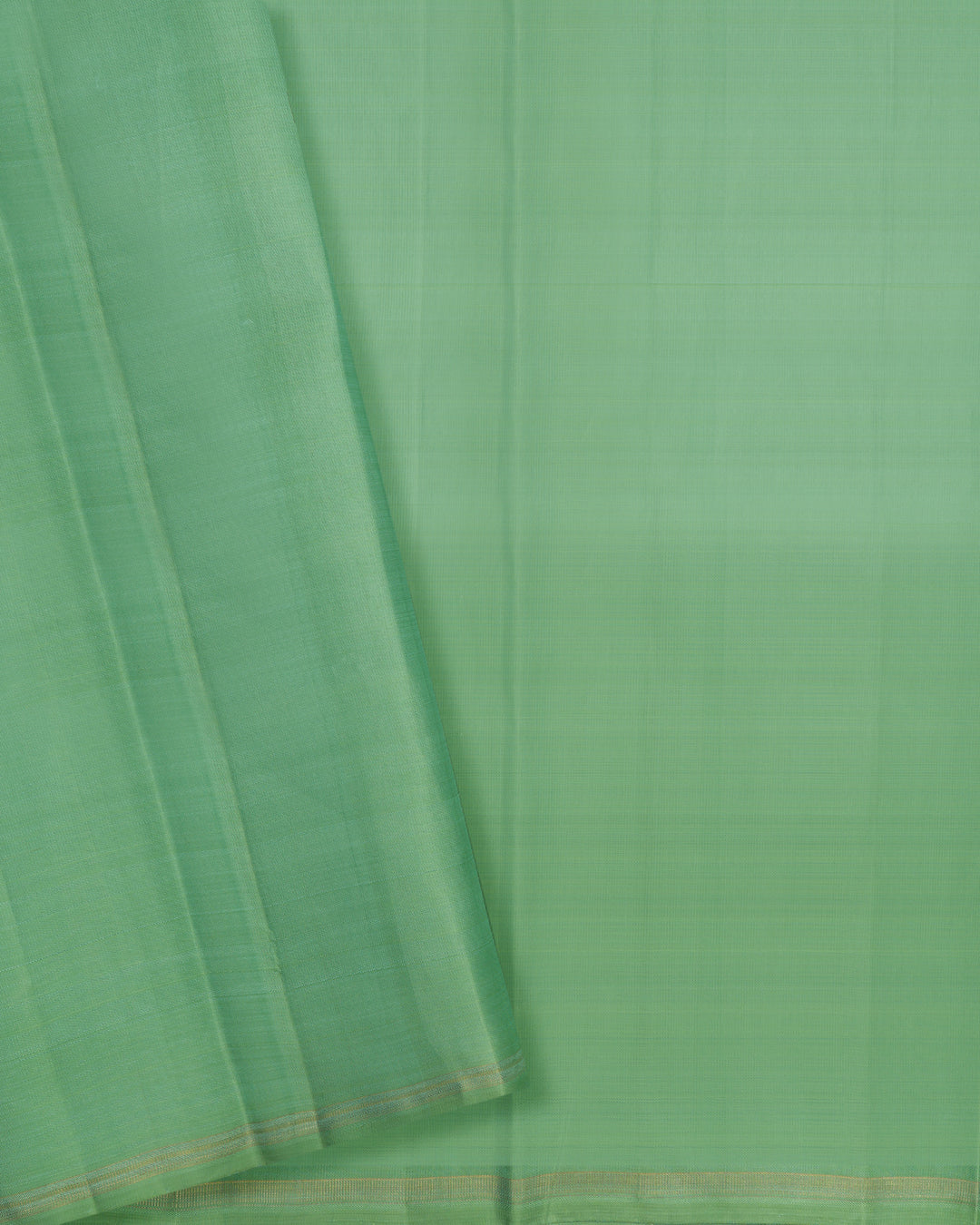 Royal Blue And Olive Green Kattam Kanjivaram Silk Saree – The Saffron House