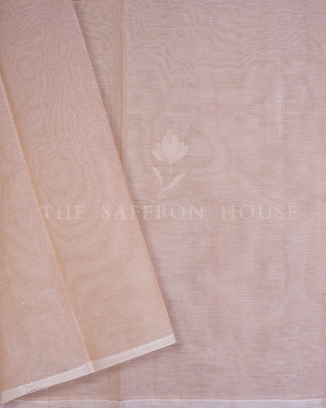 Blush Pink And Sage Green Handwoven Cotton Saree – The Saffron House