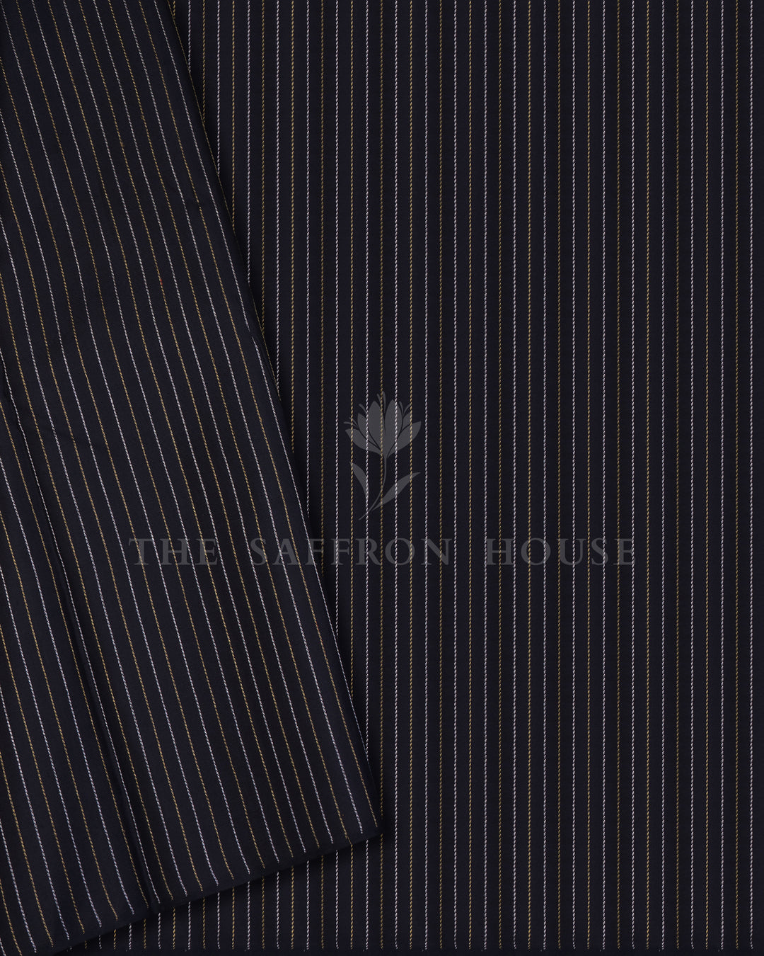 Pure White And Slate Grey Kanjivaram Silk Saree – The Saffron House