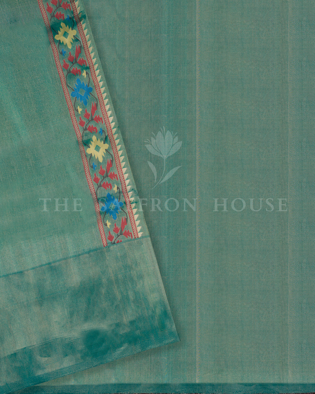 Yellow And Green Katan Banarasi Silk Saree – The Saffron House